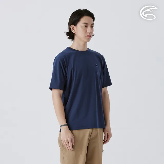 【ADISI】男彈性乾爽快排上衣 AL2511062 深藍 S-3XL(吸濕排汗 快乾 排汗衣)