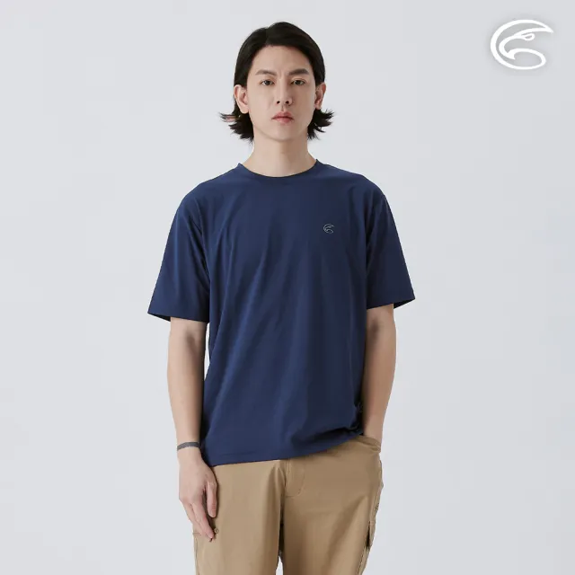 【ADISI】男彈性乾爽快排上衣 AL2511062 深藍 S-3XL(吸濕排汗 快乾 排汗衣)