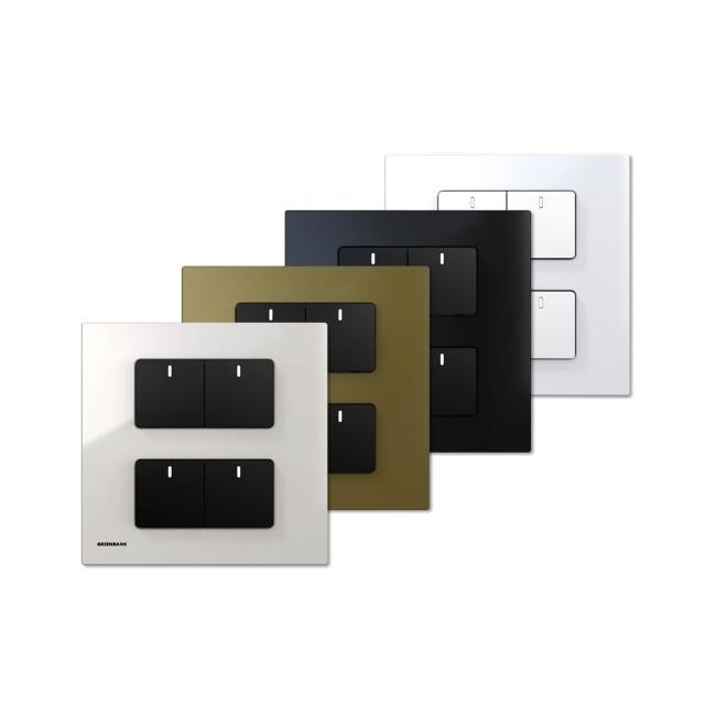 【GREENBANK 綠色銀行】G-Switch P1 無線智能四開關(Apple HomeKit 台灣專用規格 l 支援雙切)
