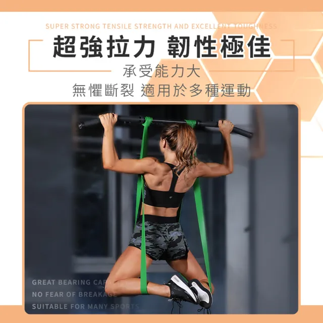 【DREAMCATCHER】健身彈力帶-專業款15磅(拉力帶/彈力帶/拉力繩/阻力帶/健身拉力帶/健身彈力繩)