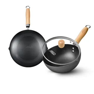 【ASD 愛仕達】多功能窒氮鐵鍋24cm(附蓋/IH可用鍋)