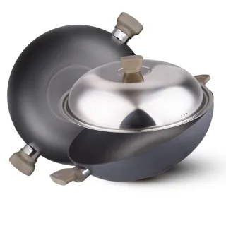 【ASD 愛仕達】ASD中華超耐磨系列不沾炒鍋40cm