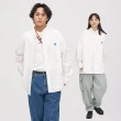 【plain-me】小P社長logo素面修身襯衫 PLN3350-242(男款/女款 共3色 長袖 襯衫 休閒上衣)