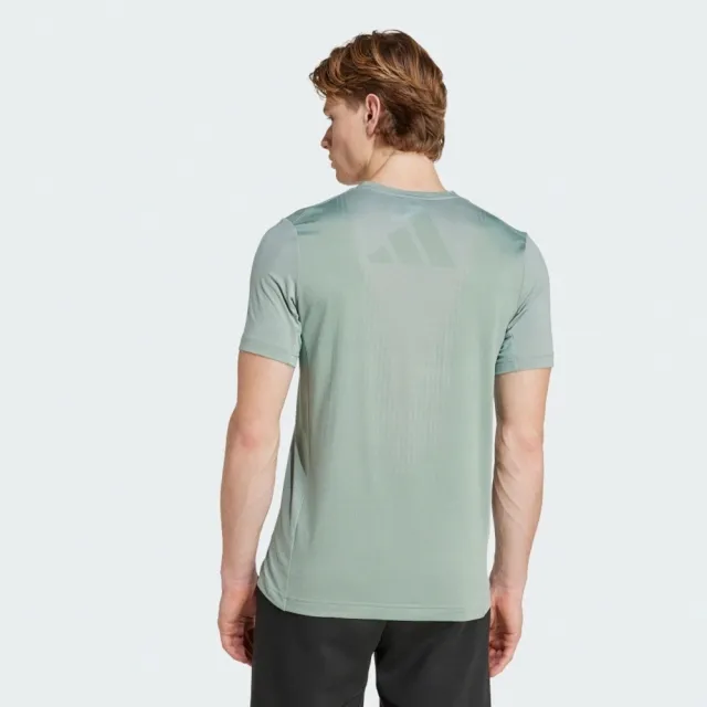 【adidas 愛迪達】Airchill Tee 男 T恤 運動上衣 休閒短袖 訓練 吸濕排汗 綠 亞版(JI8197)