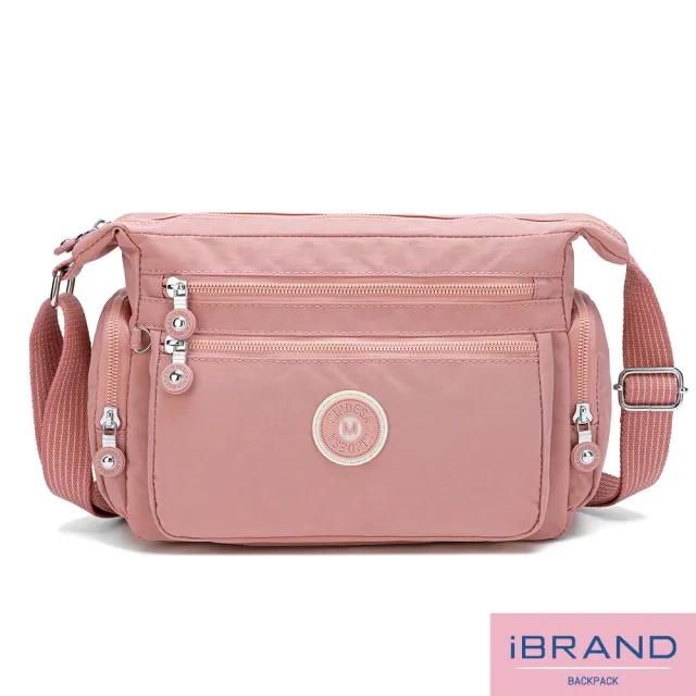 【iBrand】百搭實用多收納側斜背包/肩背包/防潑水尼龍(防水包 多款多色任選)