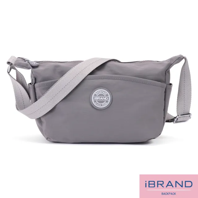 【iBrand】百搭實用多收納側斜背包/肩背包/防潑水尼龍(防水包 多款多色任選)