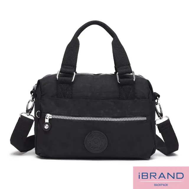 【iBrand】百搭實用多收納側斜背包/肩背包/防潑水尼龍(防水包 多款多色任選)