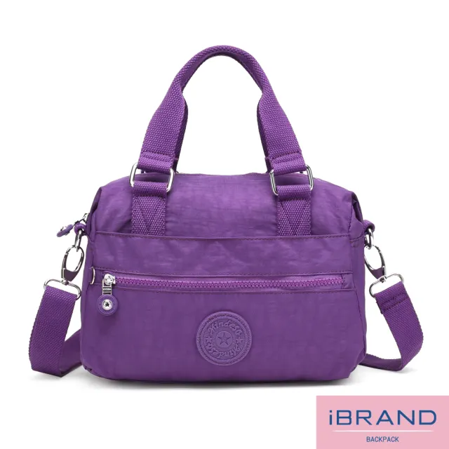 【iBrand】百搭實用多收納側斜背包/肩背包/防潑水尼龍(防水包 多款多色任選)