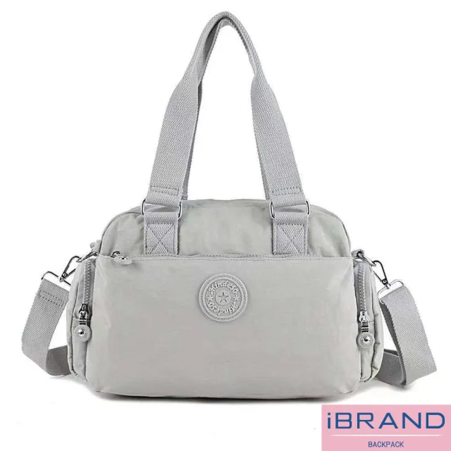 【iBrand】百搭實用多收納側斜背包/肩背包/防潑水尼龍(防水包 多款多色任選)