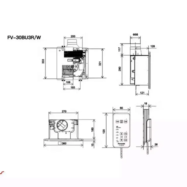 【Panasonic 國際牌】浴室涼暖風機 FV-30BU3R FV-30BU3W 無線遙控型(台灣松下公司貨)