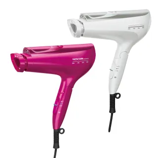 【TESCOM】TCD5000 白金奈米膠原蛋白吹風機 白/桃紅(負離子 冷熱風 保濕 吹風機)