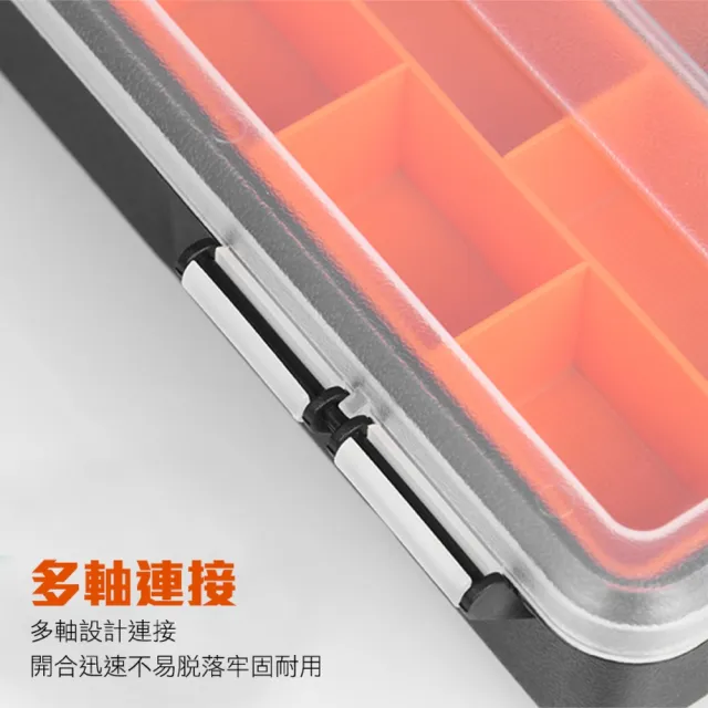 【智殿】螺絲收納盒 批發格子收納盒 透明塑膠箱 分隔收納 手提整理箱(零件箱 塑膠置物箱 165-SB16)