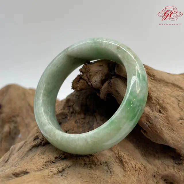 【肌容雪】天然A貨綠飄花翡翠兒童手鐲 編號149(鐲寬39.8mm#16號)