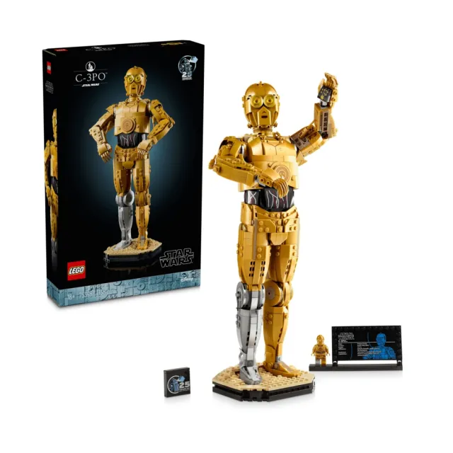 福利品【LEGO 樂高】星際大戰系列 75398 C-3PO(機器人 星戰模型 禮物 居家擺設)