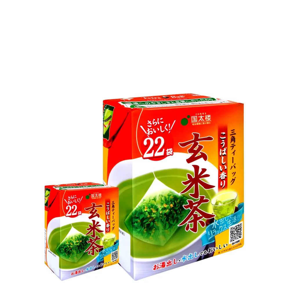 【國太樓】三角立體玄米茶包44gx2入/組