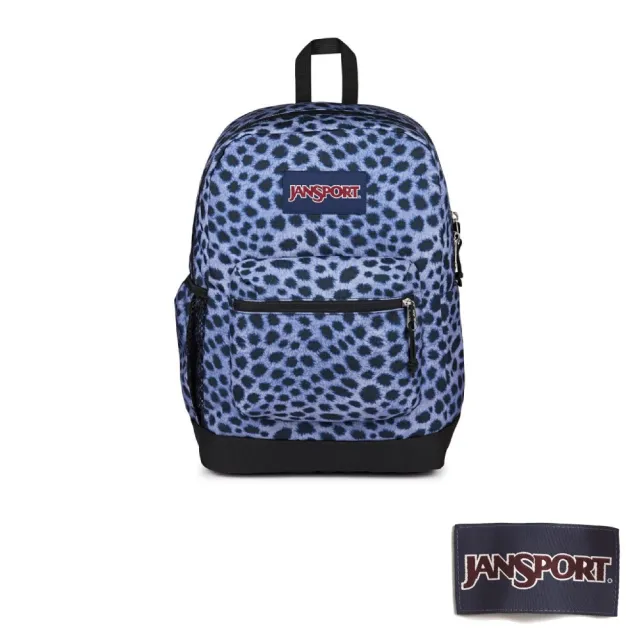 【JANSPORT】雙11 CROSS TOWN PLUS 經典背包 - 豹紋藍(JS0A7ZNZLL5)