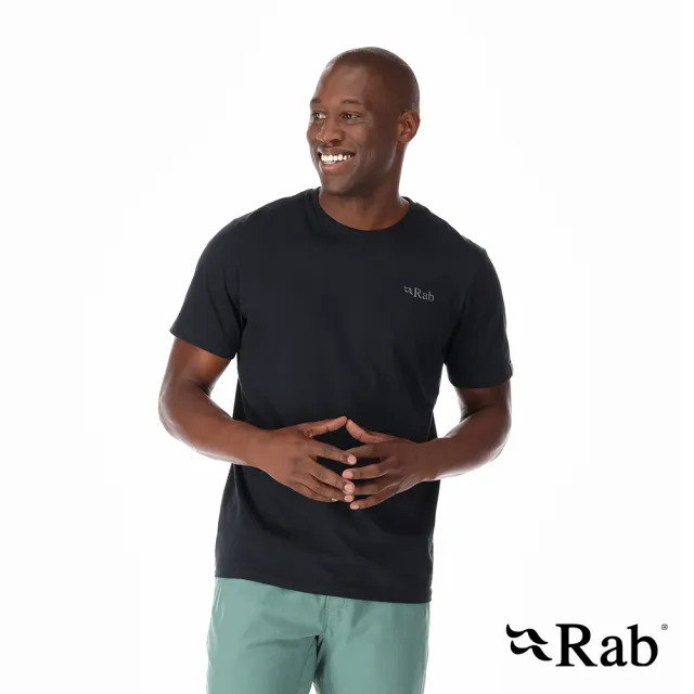 【RAB】Stance Mountain Peak Tee 透氣短袖有機棉T恤 男款 鯨魚灰 #QCB66