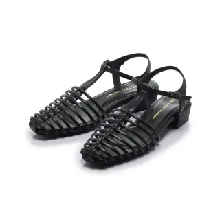 【FAIR LADY】優雅小姐 時髦鏤空低跟涼拖鞋(黑/2B3015 女鞋)