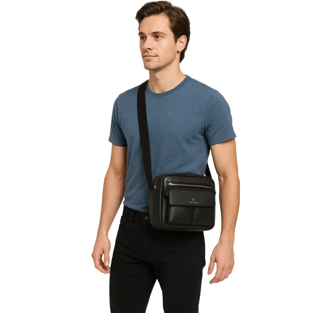 【CROSS】直播限定 限量1折 頂級小牛皮肩背包斜背包 全新專櫃展示品(維克多JUMP系列)