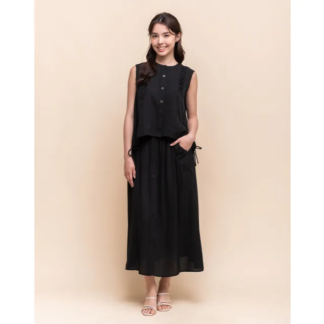 【perng yuh 芃諭名品】*獨感風格 雪紡 無袖上衣(2025 SS Collection|4A春夏新品上市)