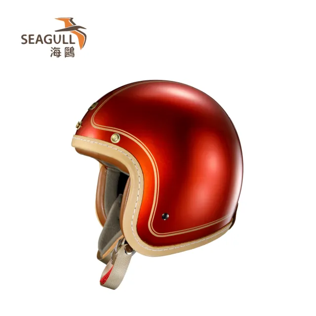 【SEAGULL 海鷗】TW-786究極職人條紋安全帽(3/4安全帽/多色挑選)