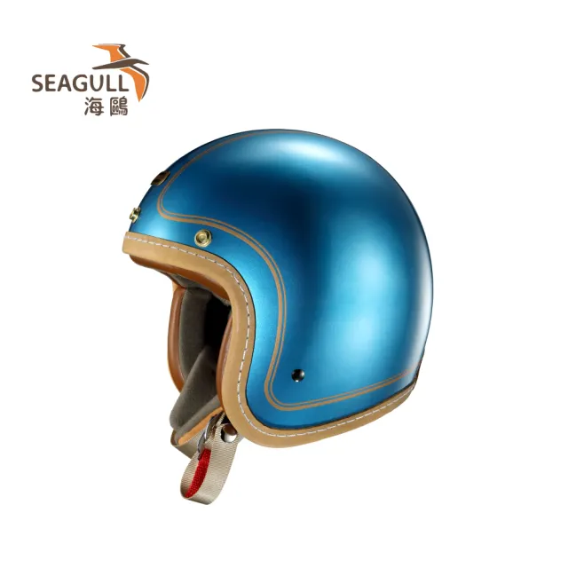 【SEAGULL 海鷗】TW-786究極職人條紋安全帽(3/4安全帽/多色挑選)