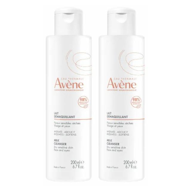 【Avene 雅漾】活泉舒緩卸妝乳 200ml(二入組)