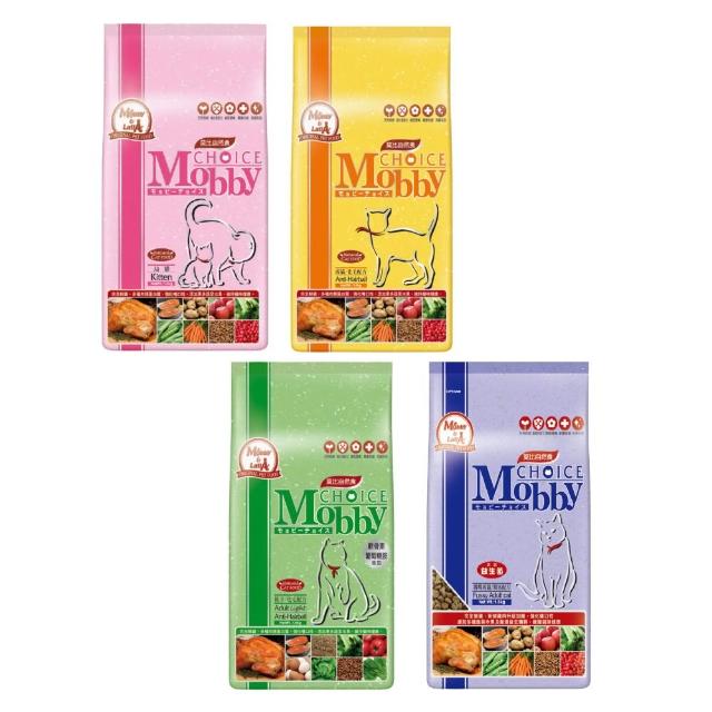 【Mobby 莫比】2包組-專業配方貓糧7.5kg（幼母貓/成貓化毛/低卡成貓/挑嘴成貓）