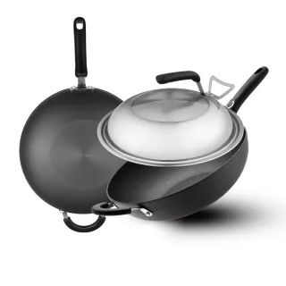 【ASD 愛仕達】經典超耐磨不沾炒鍋32cm