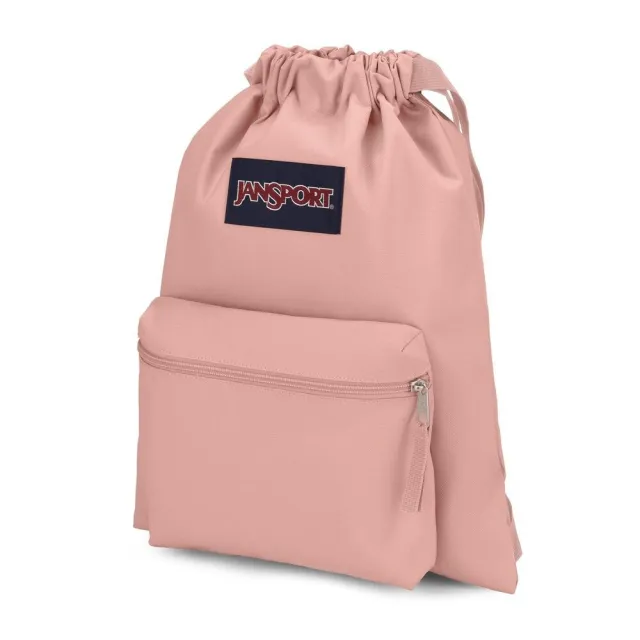 【JANSPORT】DRAW SACK 束口袋背包 玫瑰粉(JS0A83LQ7N8)
