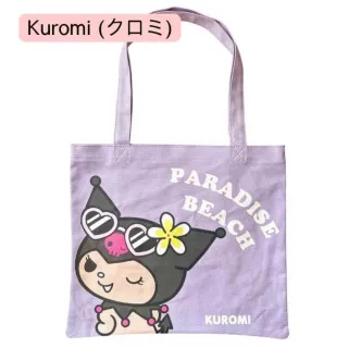 【小禮堂】雙11 Sanrio 三麗鷗 直式帆布托特包 夏威夷款 美樂蒂 酷洛米 大耳狗(平輸品)