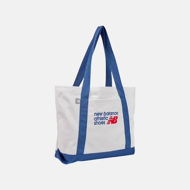 【NEW BALANCE】NB 手提包 肩背托特包 運動 休閒 Bags 男 女 白藍(LAB51501SET-F)