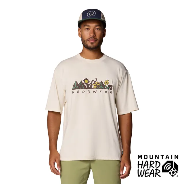 【Mountain Hardwear】MHW Sun Stash Collab Short Sleeve 蘑菇花朵厚磅棉短袖T恤 石灰 男款 #2122151