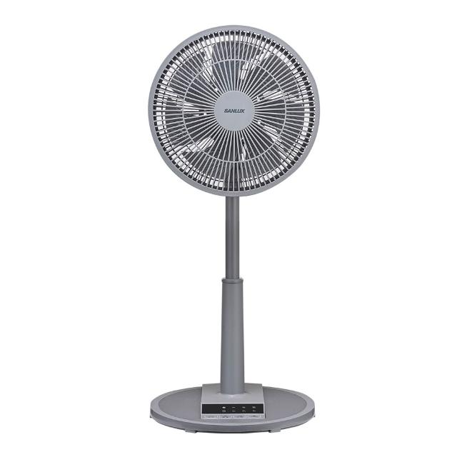 【SANLUX 台灣三洋】12吋微電腦自然風遙控立扇_灰色(EF-T12AJ2)