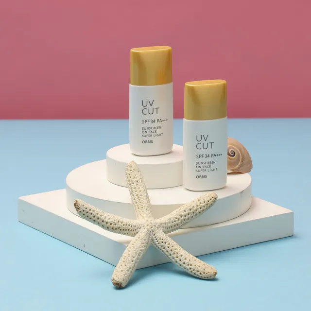 【ORBIS 奧蜜思】夏日美妝袋 透妍潤色隔離霜極清爽型(28ml *2入 金蓋防曬)