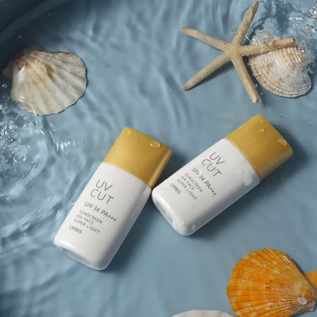 【ORBIS 奧蜜思】夏日美妝袋 透妍潤色隔離霜極清爽型(28ml *2入 金蓋防曬)