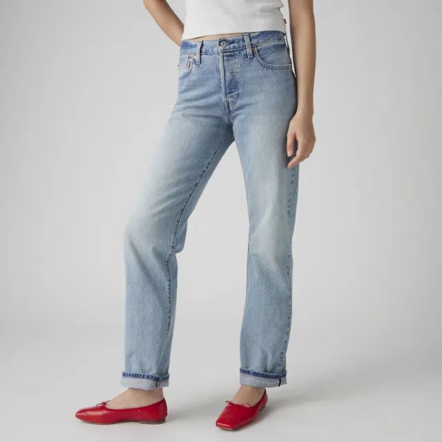 【LEVIS】501 90s 女款中腰及踝直筒丹寧牛仔褲 / 赤耳 熱賣單品 A1959-0050