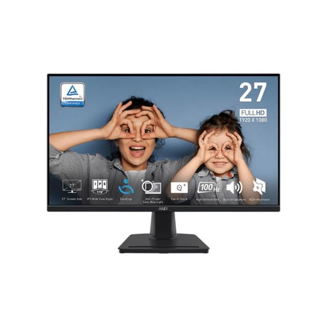 MSI 微星 MP275 27吋 IPS 面板 100Hz 1000:1 對比 FHD 護眼顯示器 辦公追劇學生首選