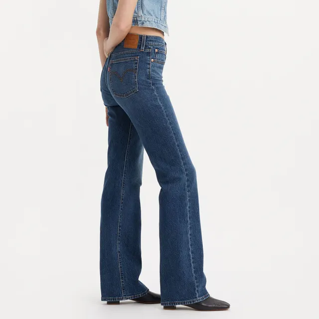 【LEVIS】Wedgie Boot女款中腰靴形丹寧牛仔褲 熱賣單品 A8710-0001
