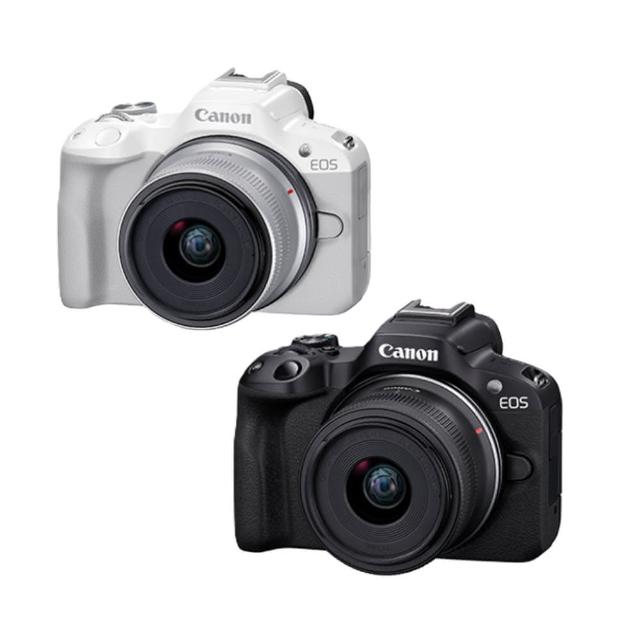 【Canon】EOS R50 + RF-S 18-45mm F4.5-6.3 IS STM KIT 單鏡組 無反微單眼相機(公司貨 官網登錄2年保固)