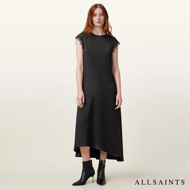 【ALLSAINTS】LYRA 柔美簡約蕾絲洋裝 W322DB(舒適版型)