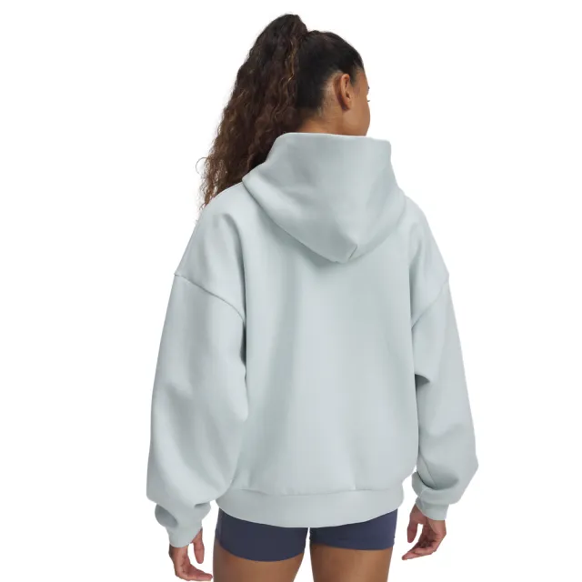 【UNDER ARMOUR】UA 女 Unstoppable Fleece 長袖帽T_1387884-377(淺藍色)