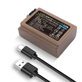 【Sidande 斯丹德】適用Sony NP-FW50 副廠電池 USB充電式鋰電池(雙充電模式/相機專用)