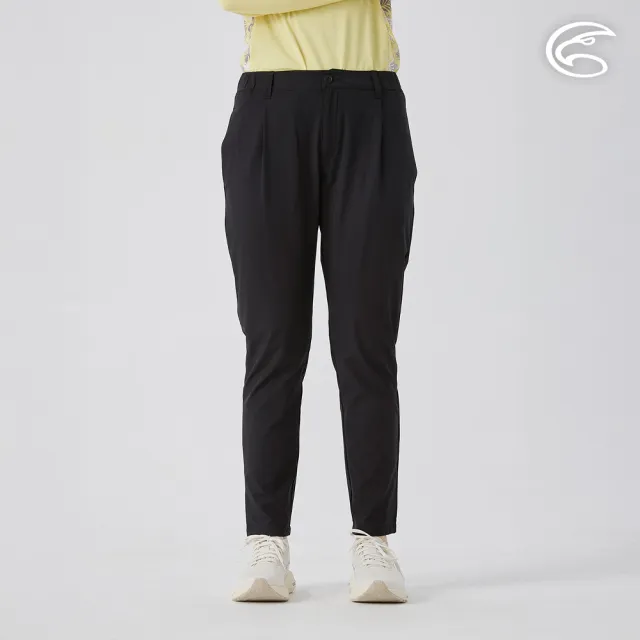 【ADISI】女彈性透氣快乾休閒長褲 AP2511081 黑色 S-2XL(四面彈 透氣 吸濕排汗 速乾 休閒褲)