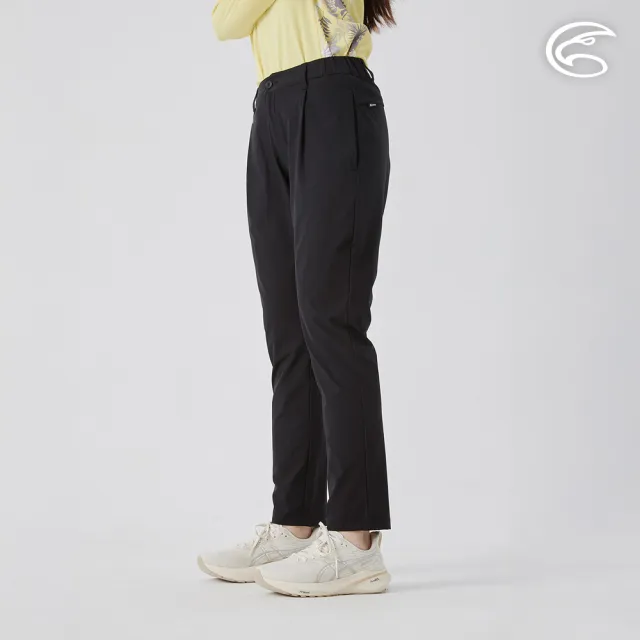 【ADISI】女彈性透氣快乾休閒長褲 AP2511081 黑色 S-2XL(四面彈 透氣 吸濕排汗 速乾 休閒褲)