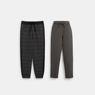 【COACH】蔻馳官方直營 經典Logo慢跑褲 運動褲 針織褲-多款任選(CP828)