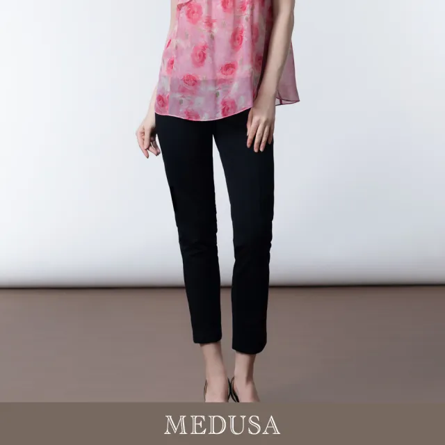 【MEDUSA 曼度莎】現貨-質感雙排釦壓線修身西裝褲 - 2色（M-XL）｜女長褲 修身長褲 西裝長褲(601-74502)