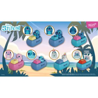 【Beast Kingdom 野獸國】迪士尼 史迪奇 鍵盤按鍵 盲盒套組6入(SOAP STUDIO DY819)