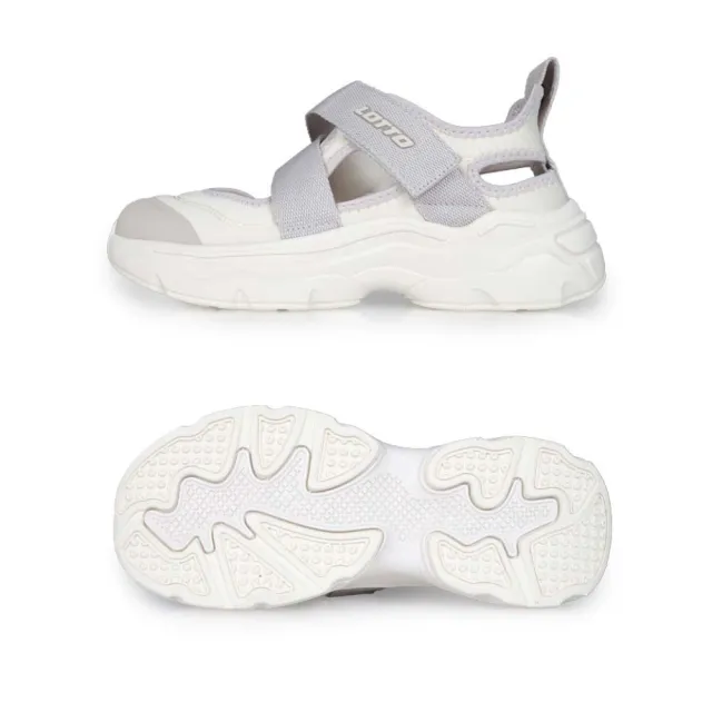 【LOTTO】女樂活瑪莉珍休閒護趾涼鞋-健走鞋 水陸鞋 涼鞋 魔鬼氈(LT5AWC9661)