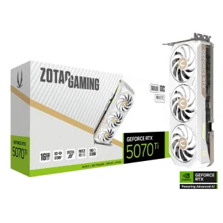 【ZOTAC 索泰】GAMING GeForce RTX 5070 Ti SOLID CORE OC White Edition 顯示卡